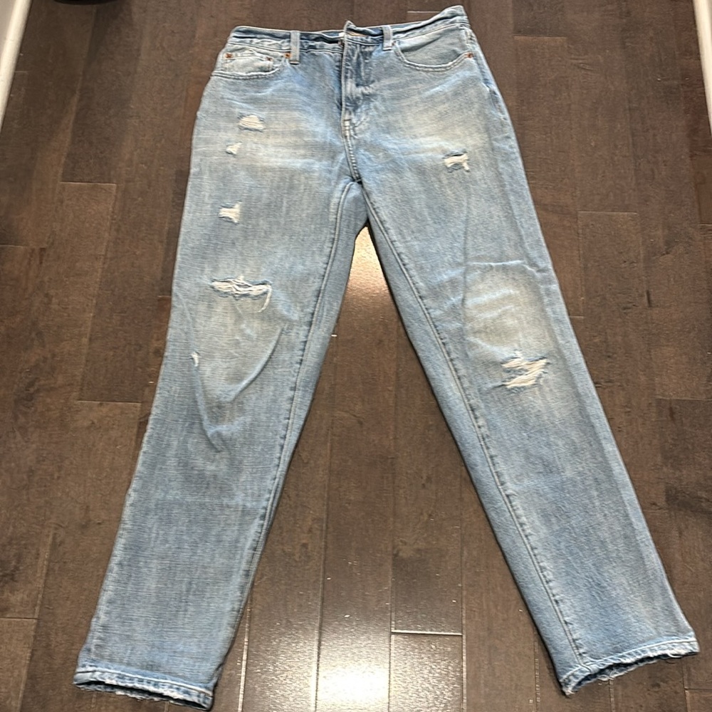 PRESLEY HIGH RISE RELAXED ROLLER - WINK DISTRESSED Size 26 - Picture 3 of 7